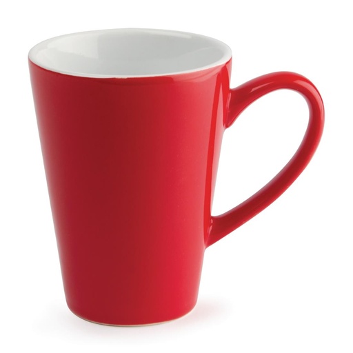 [GL486] Olympia Café latte bekers rood 34cl (12 stuks)