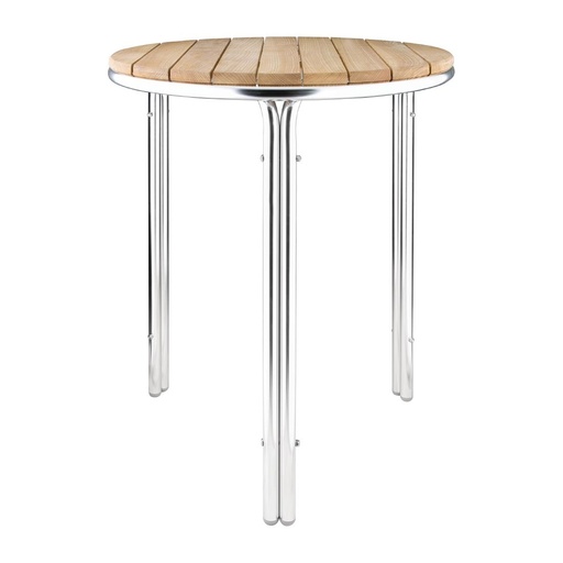 [GL981] Bolero essen en aluminium tafel rond 60cm