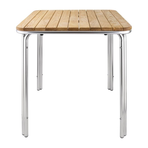 [GL982] Bolero vierkante essen en aluminium tafel 70cm