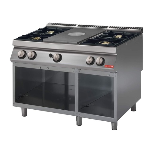 [GN084] Gastro M 700 plus gas platenfornuis 70/120 PPCG2