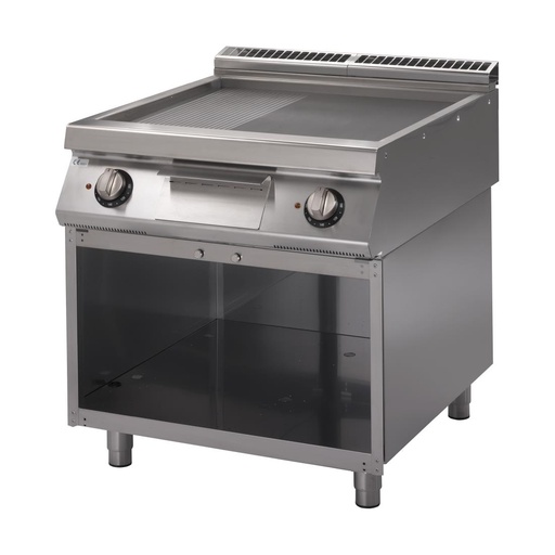 [GN103] Gastro M 700 plus elektrische bakplaat GM70/80 FTRES 2/3 glad 1/3 geribbeld