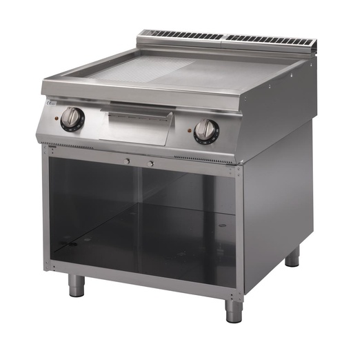 [GN104] Gastro M 700 plus elektrische bakplaat GM70/80 FTRES-CR 2/3 glad 1/3 geribbeld