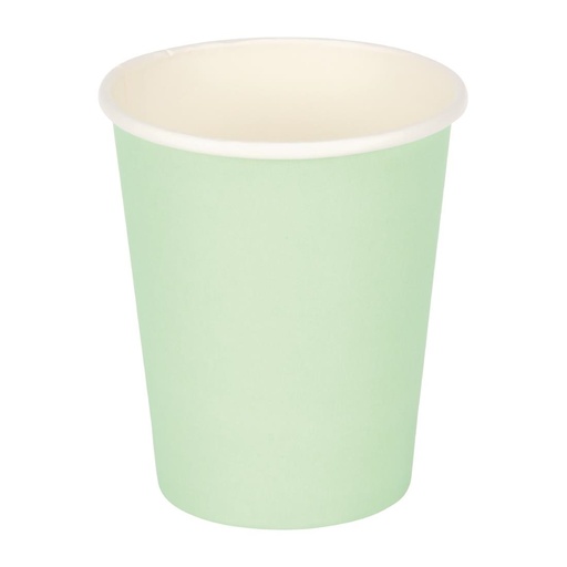 [GP403] Fiesta Recyclable koffiebekers enkelwandig turquoise 225ml (1000 stuks)