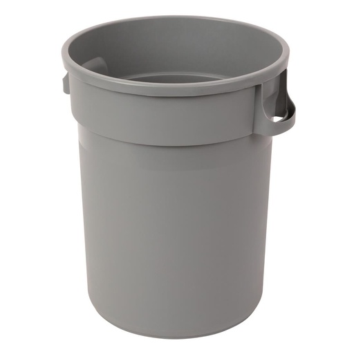 [L623] Jantex zware ronde afvalbak grijs 120L