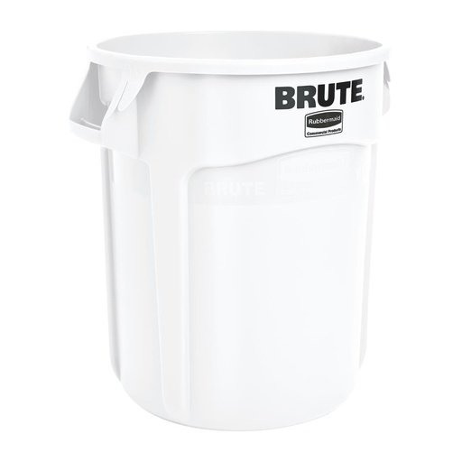 [L652] Rubbermaid Brute ronde container wit 75,7L