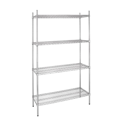 [L927] Vogue voorrraadrek met 4 schappen 91,5x45,7cm