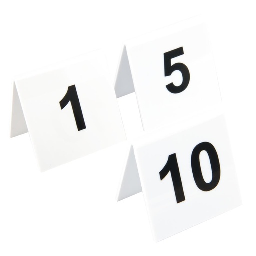 [L981] Olympia plastic tafelnummers 1-10