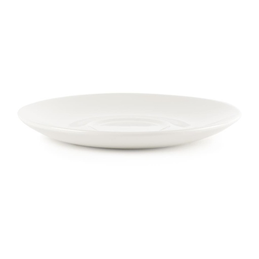 [P884] Churchill White cappuccino schotel 15.9 cm pak van 24
