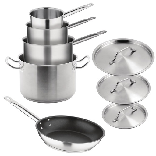 [SA693] Vogue Cook Like A Pro 5-Delige Roestvrijstalen Inductiepannenset