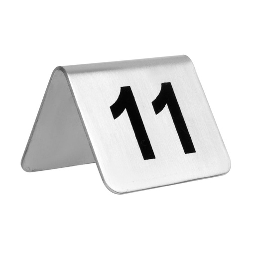 [U047] Olympia RVS tafelnummers 11-20 (10 stuks)