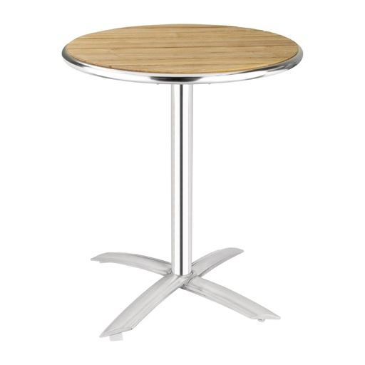 [U424] Bolero ronde tafel met kantelbaar essenhouten blad 60cm
