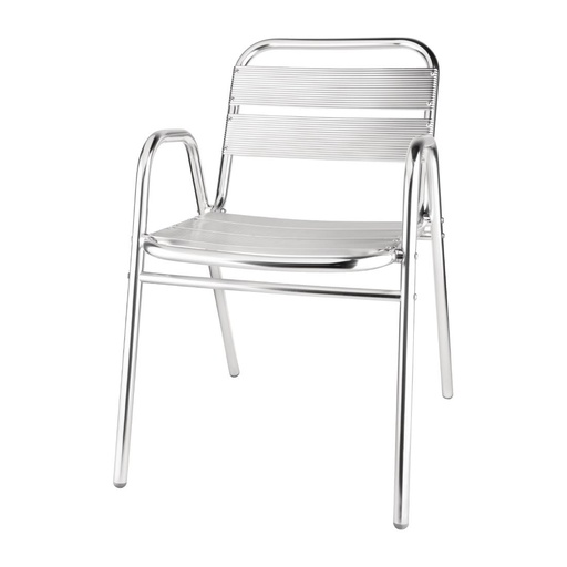 [U501] Bolero stapelbare aluminium stoelen (4 stuks)