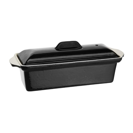 [U559] Vogue paté- en terrinevorm zwart 1,3Ltr