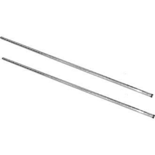 [U887] Vogue chroom staanderset voor Vogue voorraadrekken 127cm (2 stuks)