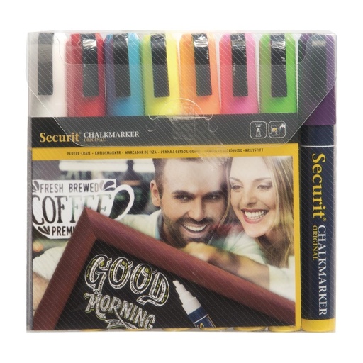 [Y999] Securit set wisbare krijtstiften 6mm (8 stuks)