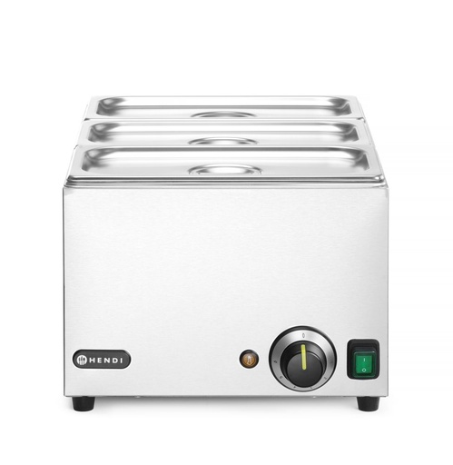 [238967] HENDI Set: Bain-marie HENDI RANGER + 3x GN 1/3 en deksel 238967