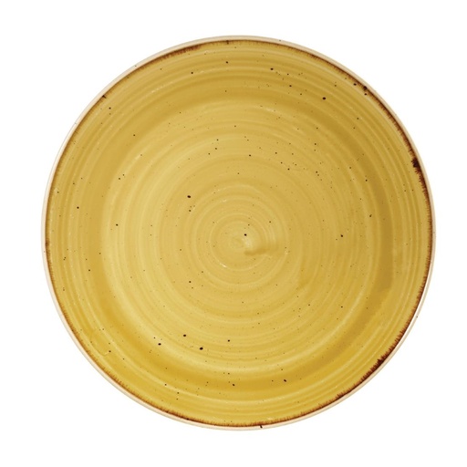 [CN312] Churchill Stonecast Mustard Lotus Evolve Coupe Bord 16.5cm (pak van 12)