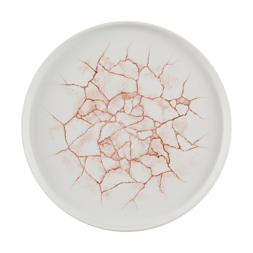 [CX689] Churchill Studio Prints Kintsugi Coral Borden 260mm (Pak Van 6)
