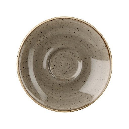 [CY864] Churchill Stonecast Grey Espresso Schotel 11.8cm (pak van 12)