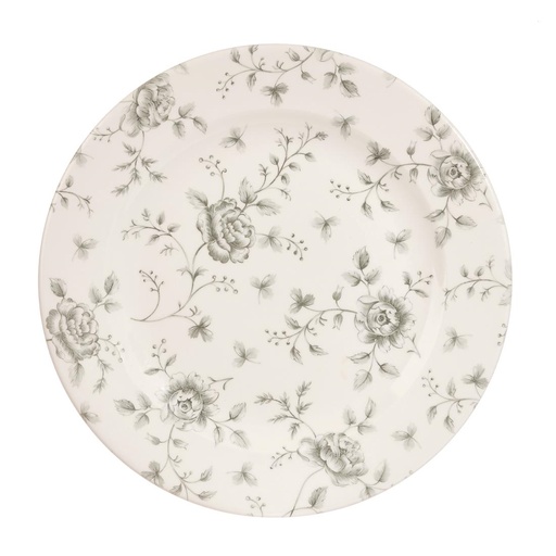 [DA664] Churchill Rose Chintz Grey Bord 30.5cm (pak van 6)