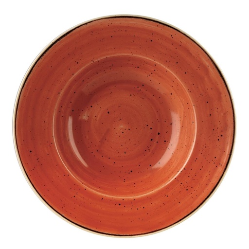 [DF794] Churchill Stonecast Spiced Orange Kom Met Brede Rand Large 27.69cm (pak van 12)
