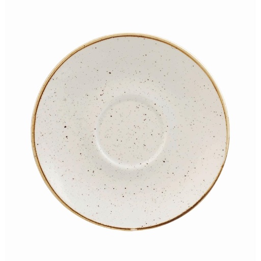[DK533] Churchill Stonecast Barley White Cappuccino Schotel 15.6cm (pak van 12)