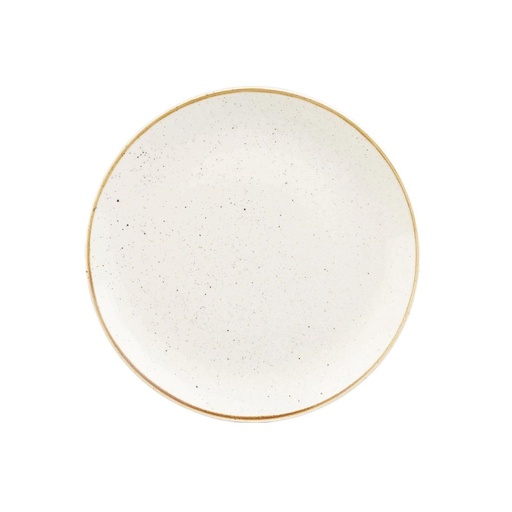 [FF646] Churchill Stonecast Barley White Coupe Bord (pak van 6)