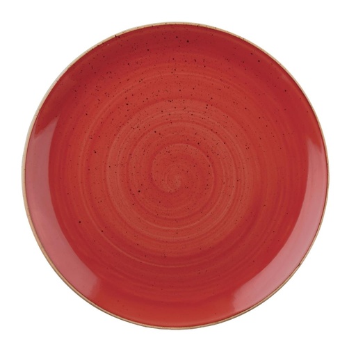[FF659] Churchill Stonecast Berry Red Evolve Coupe Bord 32.4cm (pak van 6)