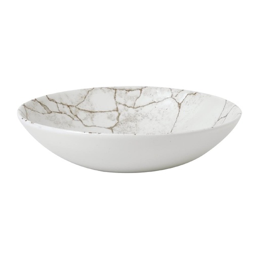 [FJ804] Churchill Studio Prints Kintsugi Agaat Grey Schalen 182mm (Pak Van 12)