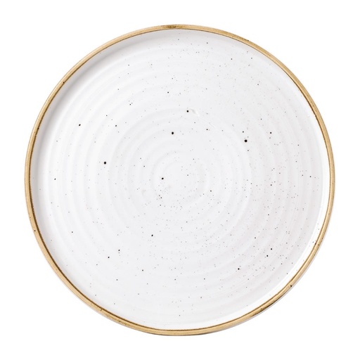 [FJ916] Churchill Stonecast Barley White Bord Met Opstaande Rand 27.9cm (pak van 6)