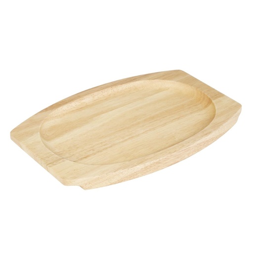 [FW979] Olympia Hevea Bord Voor Gietijzer Ovale Sizzler 335X205mm