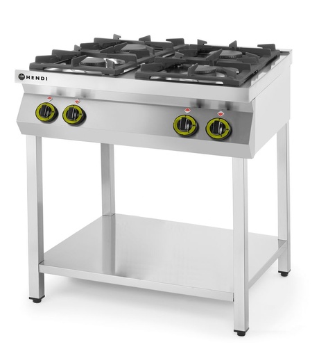 [227589] HENDI Gasfornuis Kitchen Line 4-pits open standaard 227589