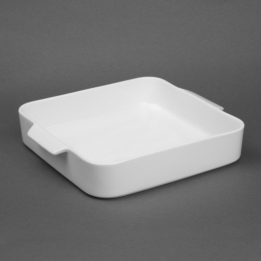 [DX386] Olympia Whiteware Vierkante Braadslee 260x225X50mm (Verpakking Van 2)