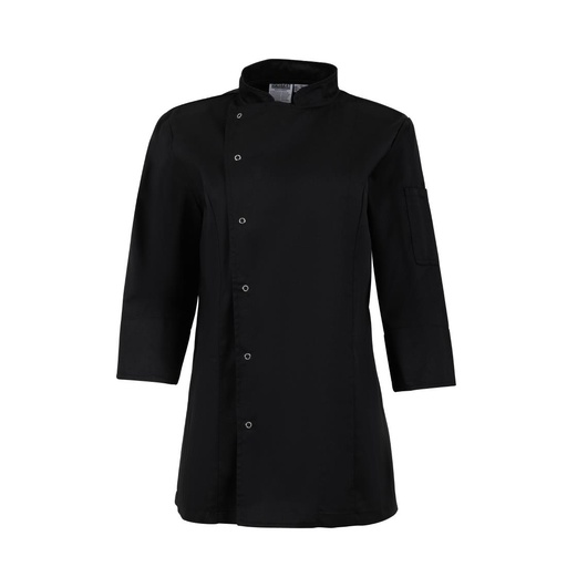 [BA110-M] Whites Dames Getailleerde Koksjas Zwart Maat M
