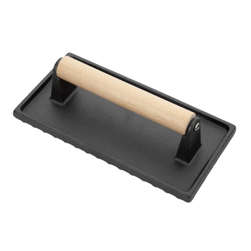 [GN770] Vogue Gietijzeren Steakgewicht Met Houten Handvat