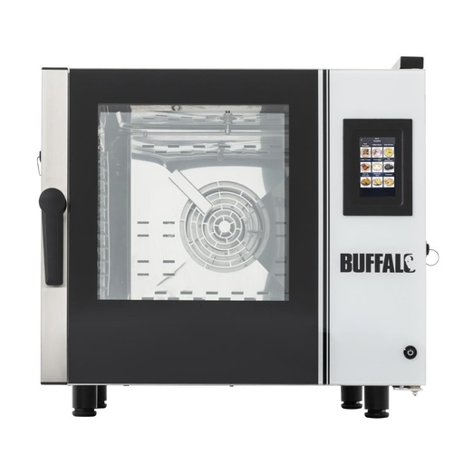 [SA772] Buffalo Vrijstaande Slimme Touchscreen Compacte Combi Oven 6 x GN 1/1 Met Installatiekit