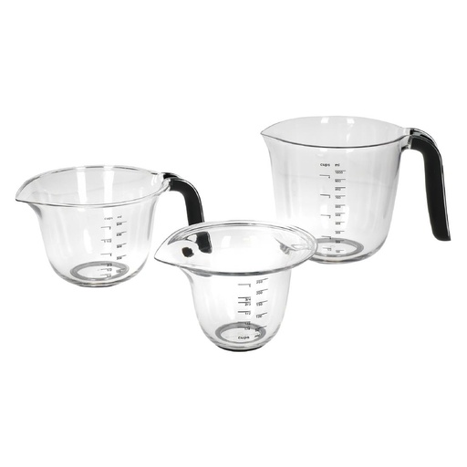 [DX313] Kitchenaid Maatbekers Zwart (Set 3)
