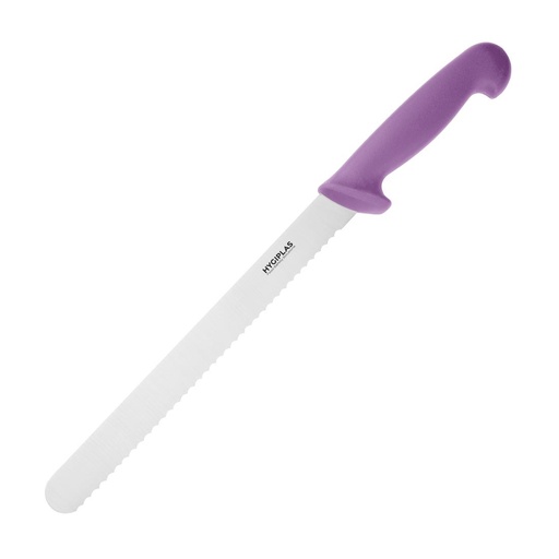 [FX123] Hygiplas Snijmes Gekarteld Paars 24.8cm