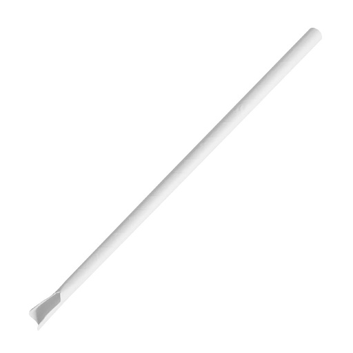 [HU367] Fiesta Composteerbare Papieren Lepelrietje Wit 210x8mm (Verpakking Van 250)