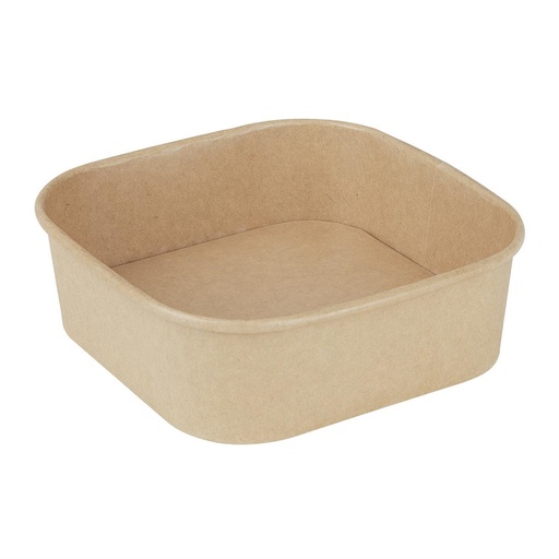 [HW016] Fiesta Recycleerbare Vierkante Container Bodes 1000ml (Verpakking Van 300)