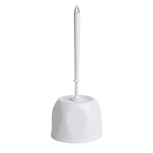[HY187] Nisbets Essentials Ronde Toiletborstel & Houder - Wit