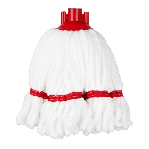 [HX249] Jantex Microvezel Mopkop Rood Streep 150g