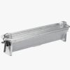 Patévorm 1 1/2V driehoekig 400 x 73 mm gietaluminium - Adelmann