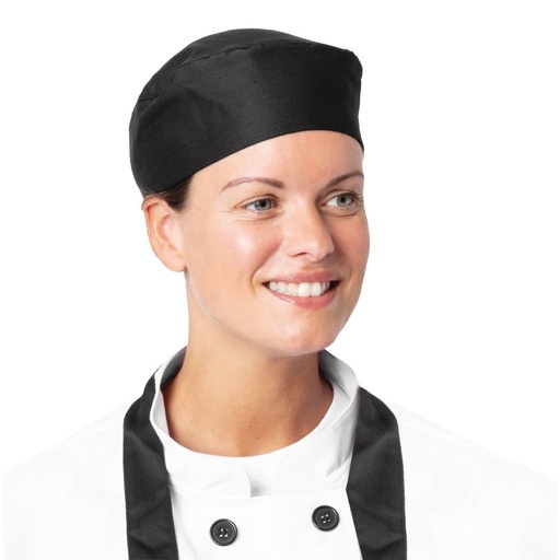 [BB476] Nisbets Essentials skull cap zwart - universeel (2 stuks)