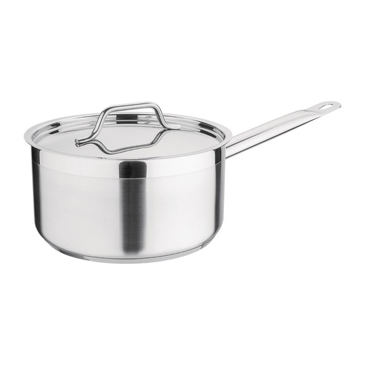 [DF671] Nisbets Essentials RVS inductie steelpan 3L 20(Ø)cm inclusief deksel