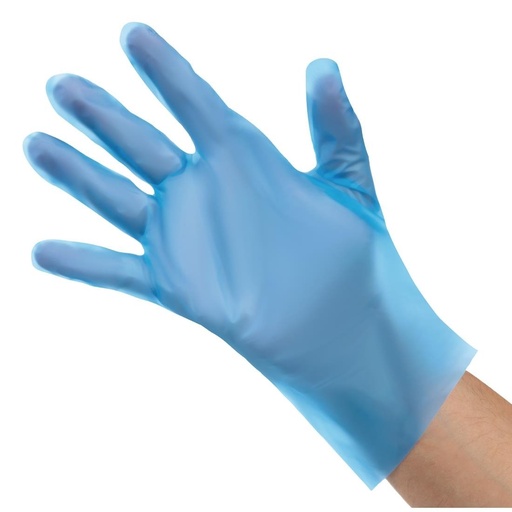 [FC488-S] Nisbets Essentials poedervrije TPE handschoenen blauw S (200 stuks)