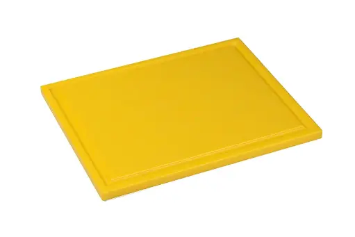 Snijplank met sapgoot/vlak - 1/2 GN - Geel