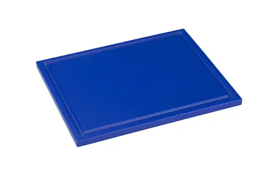 Snijplank met sapgoot/vlak - 1/1 GN - Blauw