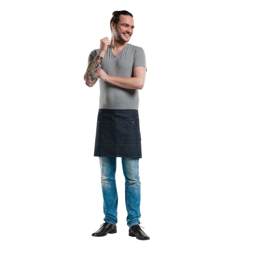 [B538] Chaud Devant korte sloof Multipocket Blue Demin