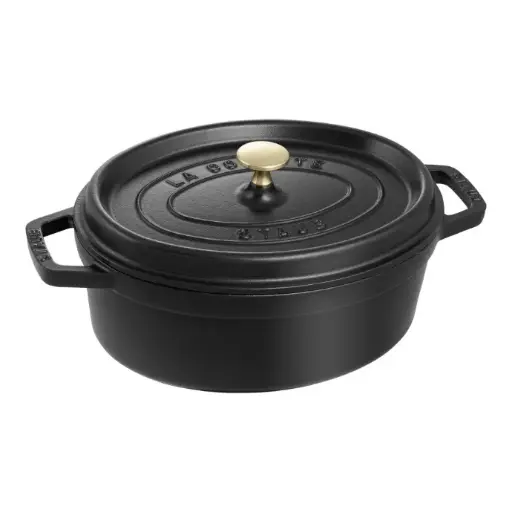 Staub La Cocotte Cocotte 27 cm / 3,25 l, Ovaal, Zwart